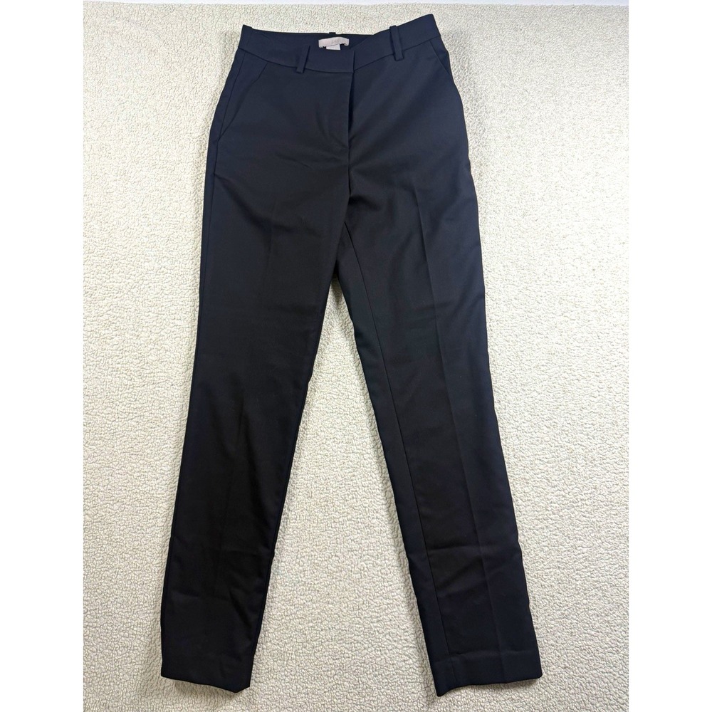 H&M Women's Size 0 Black High Rise Slim Ankle Dress Pants Work Office Trousers
